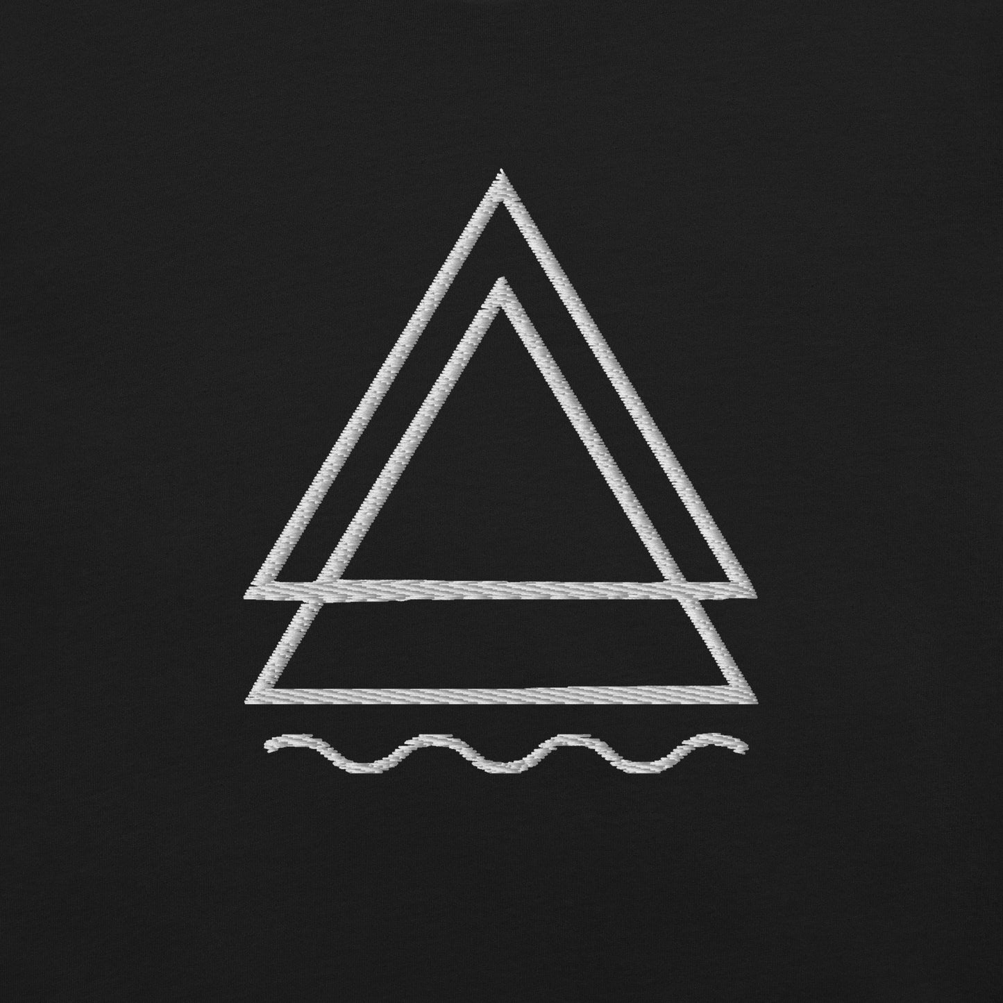Quiet Threads White Embroidery T-Shirt (Unisex)