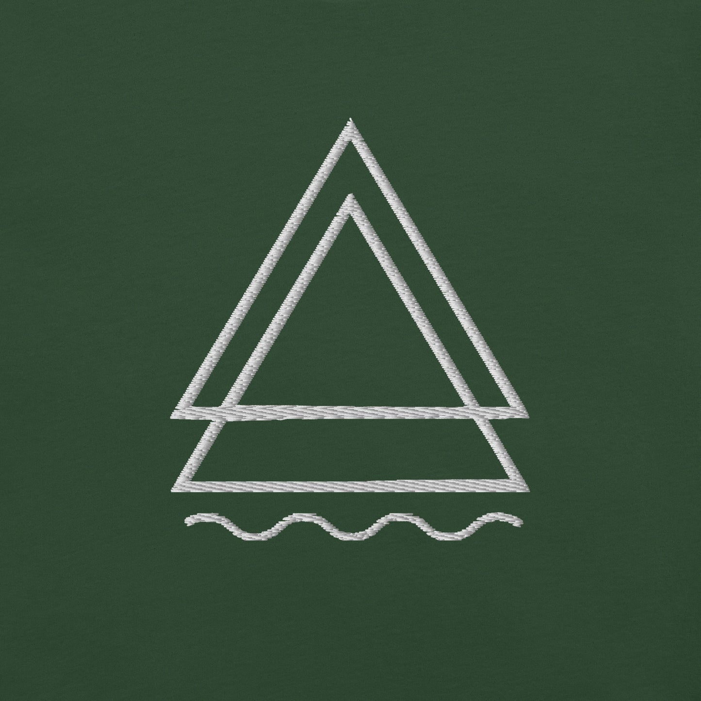 Quiet Threads White Embroidery T-Shirt (Unisex)
