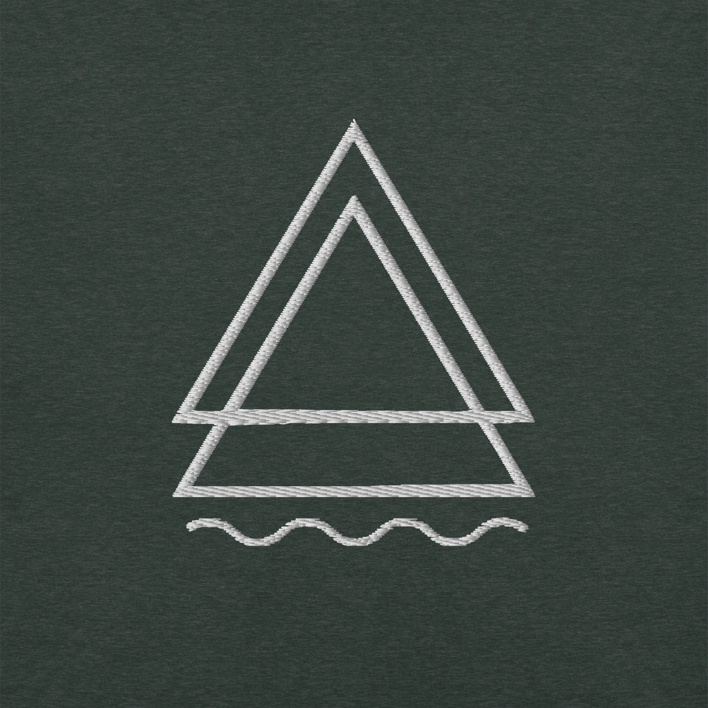 Quiet Threads White Embroidery T-Shirt (Unisex)