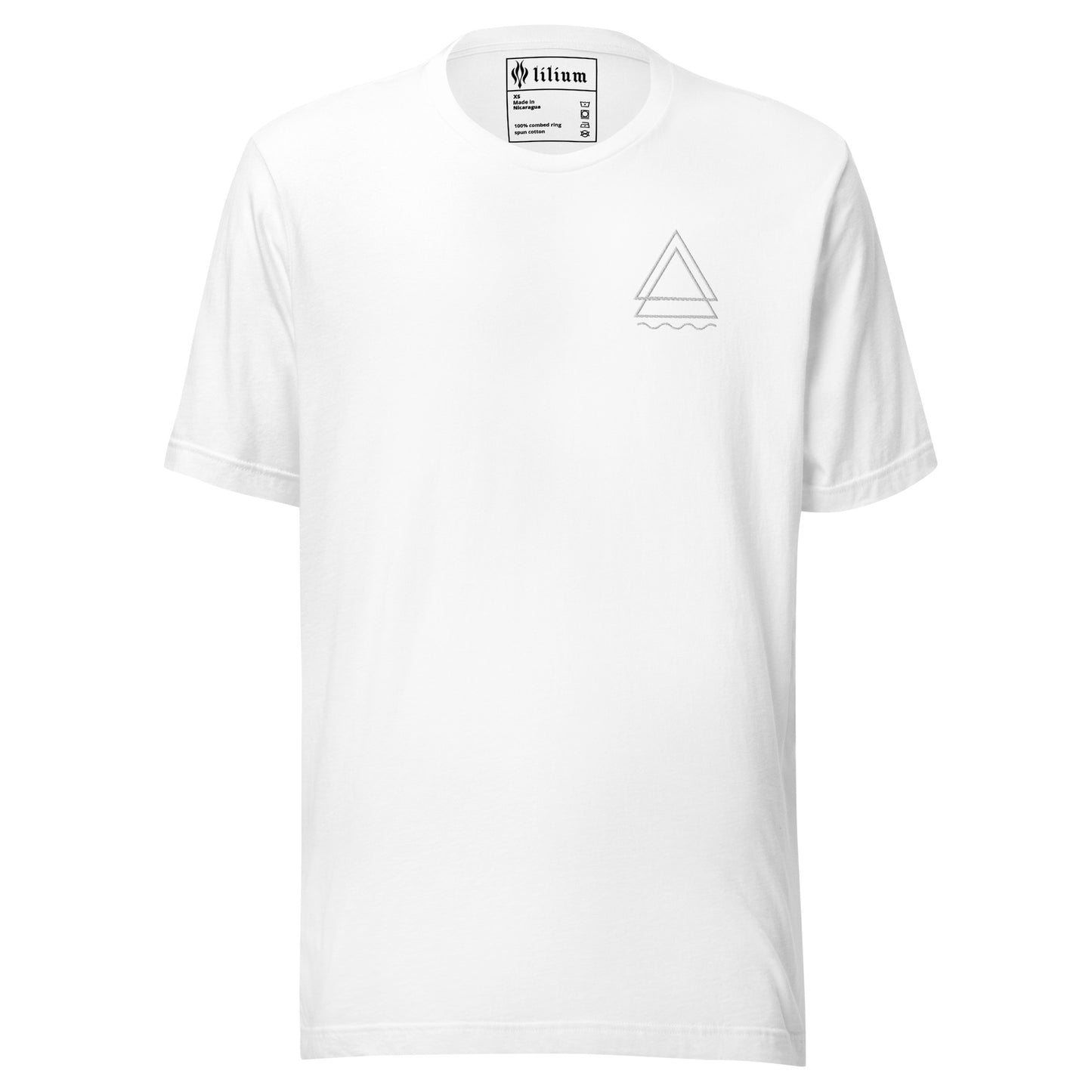Quiet Threads White Embroidery T-Shirt (Unisex)