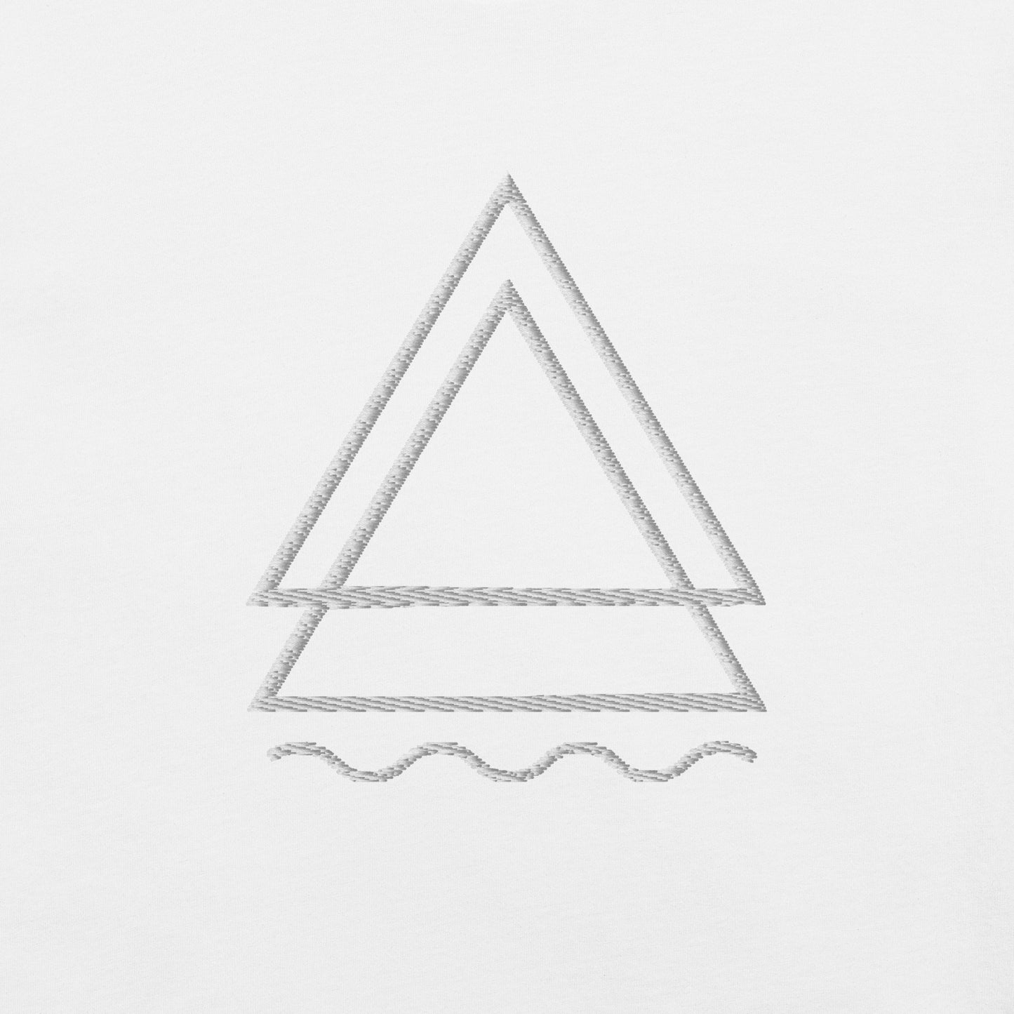 Quiet Threads White Embroidery T-Shirt (Unisex)
